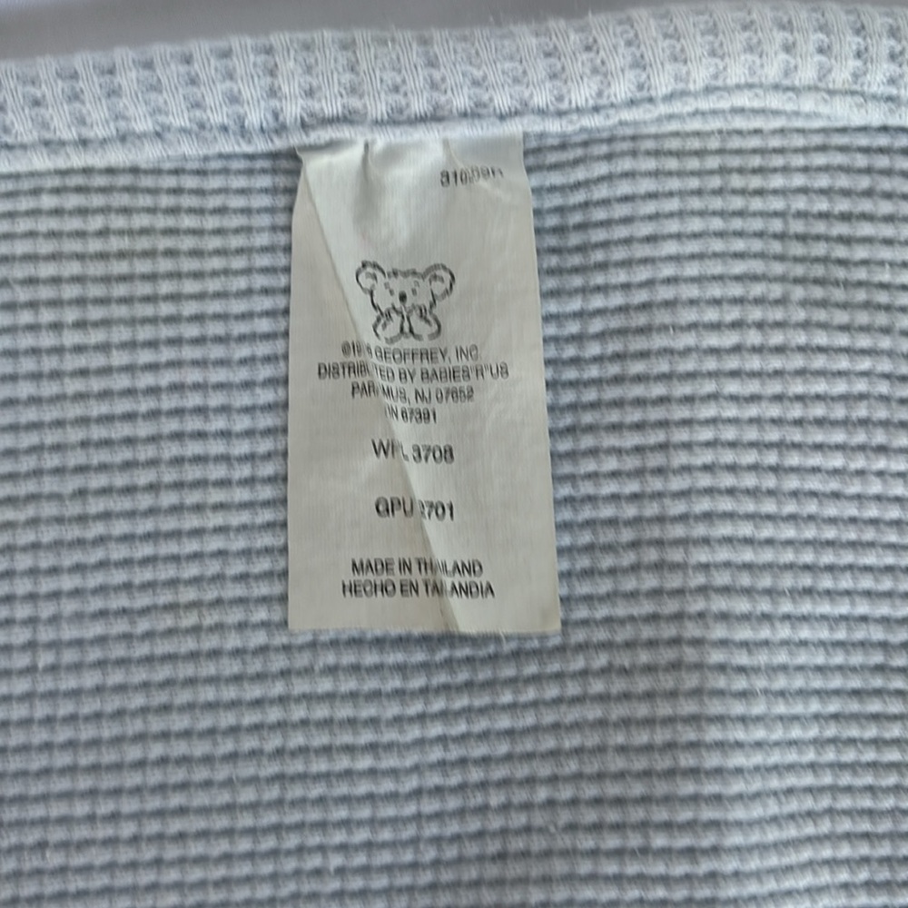 Set Of Three  Pre - Loved  Baby Swaddle Wrap Baby Blue & Green - Picture 8 of 10